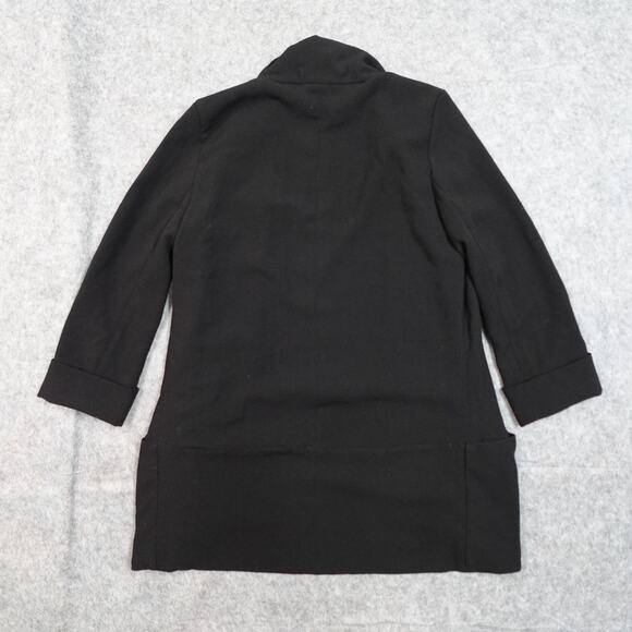 Artizia Wilfred Blazer Womens 2 Chevalier Unstructured Open Front Black Crepe - Picture 7 of 11